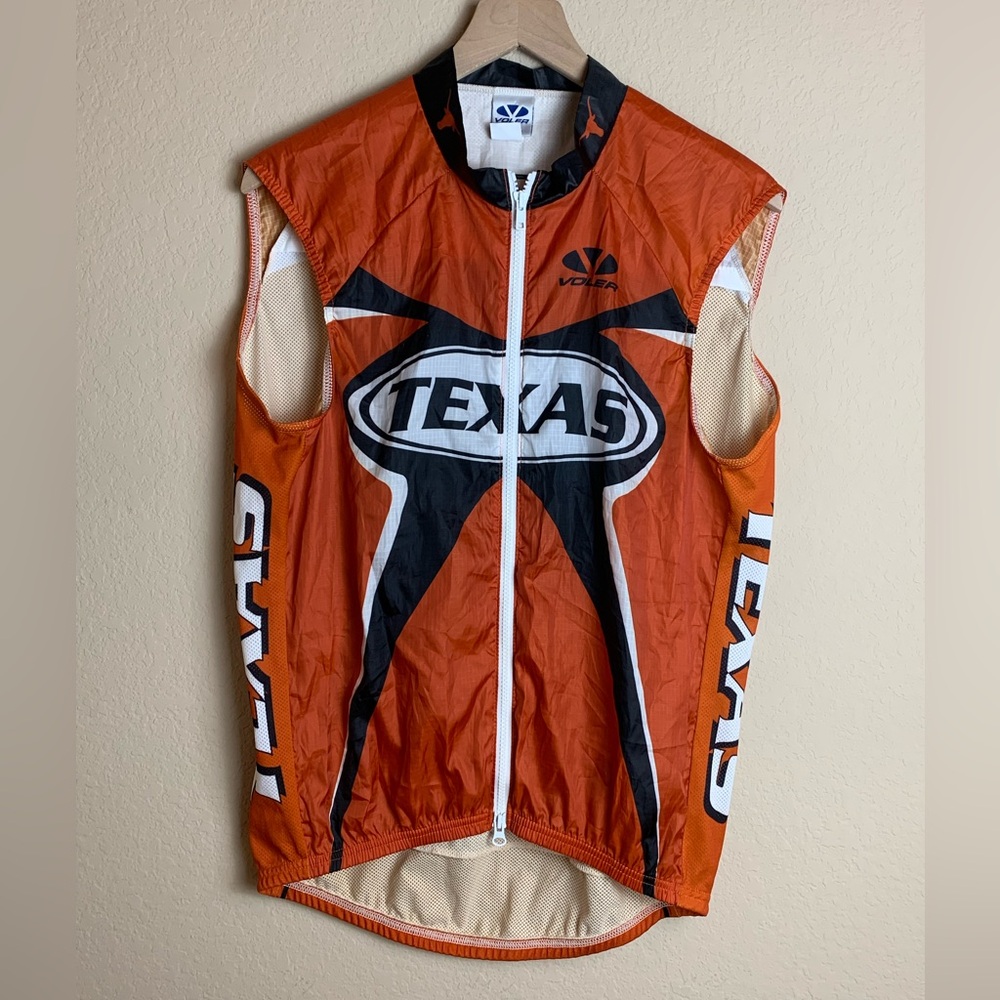 Texas Bicycling Vest Size Large Voler Made in USA